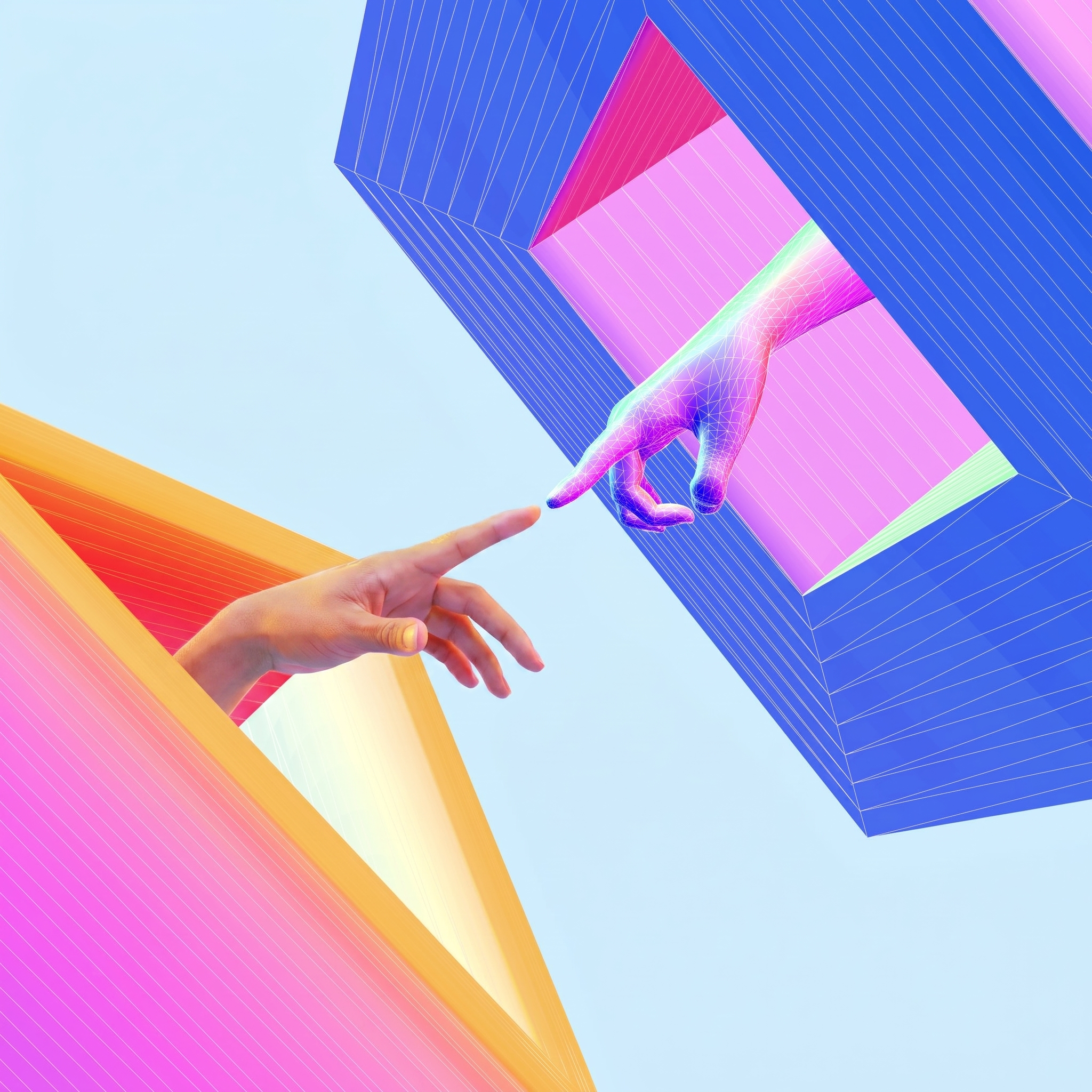 Abstract visualization of a decentralized network representing Web3
