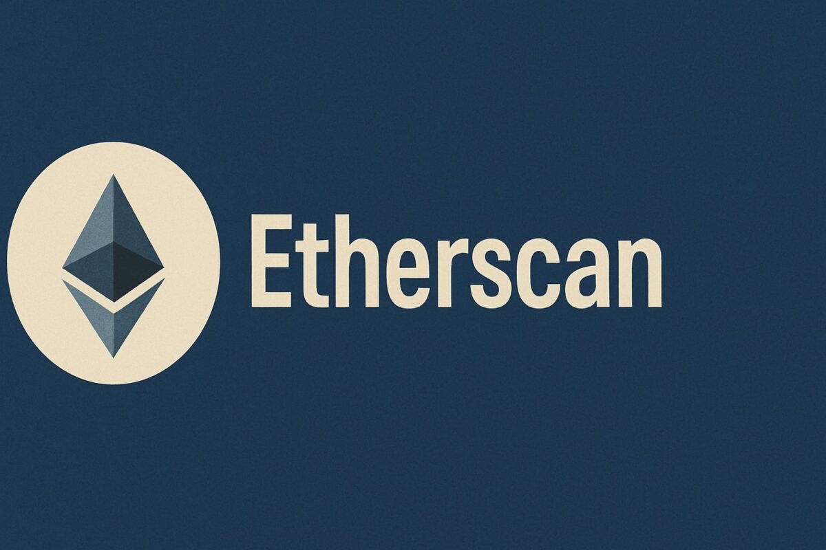 Etherscan logo: Block Explorer and search engine for the Ethereum blockchain